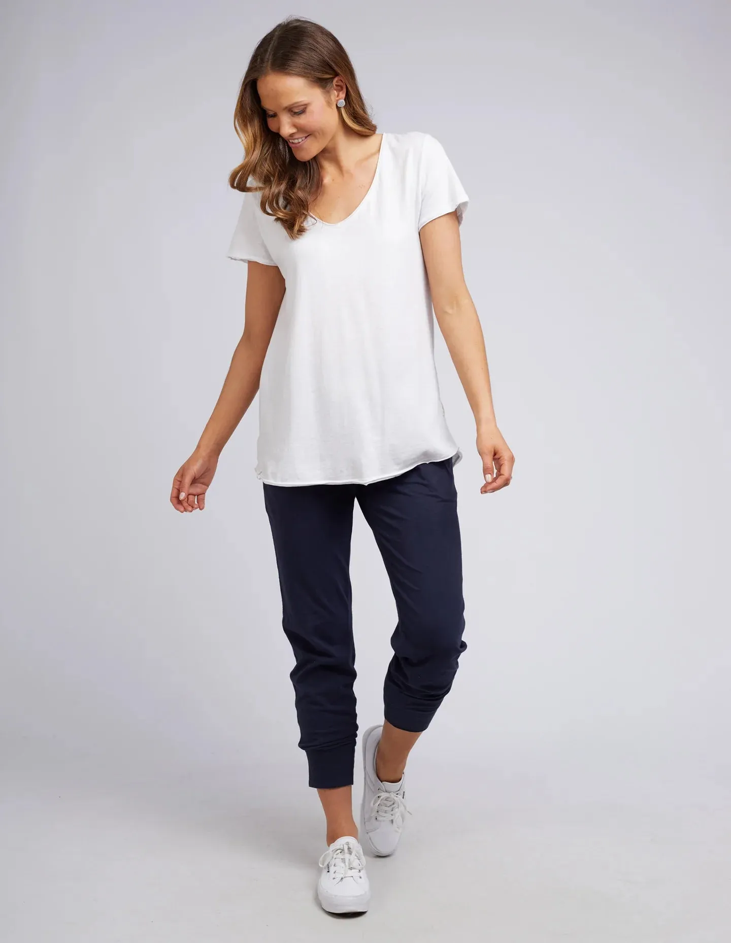 Fundamental Vee Tee / White