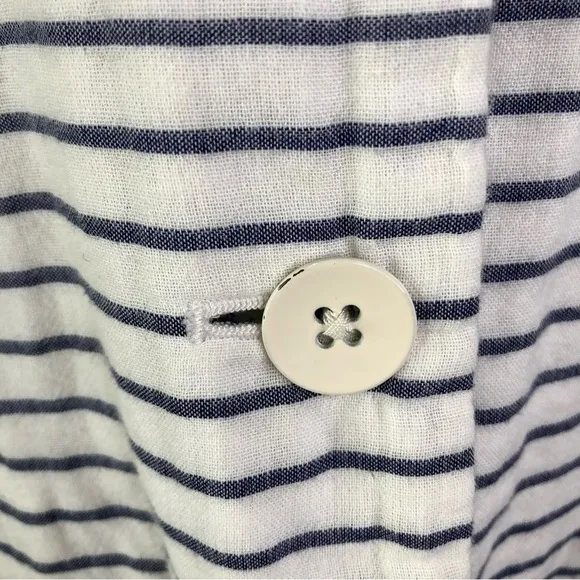 Gap Academy Blazer white blue striped double lawn cotton 10