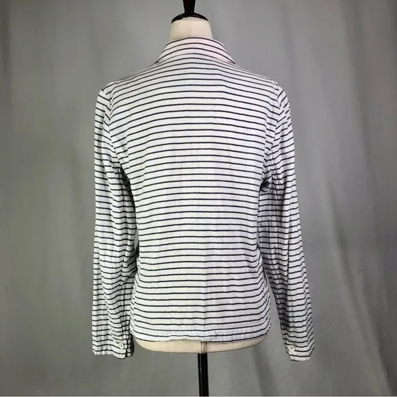 Gap Academy Blazer white blue striped double lawn cotton 10