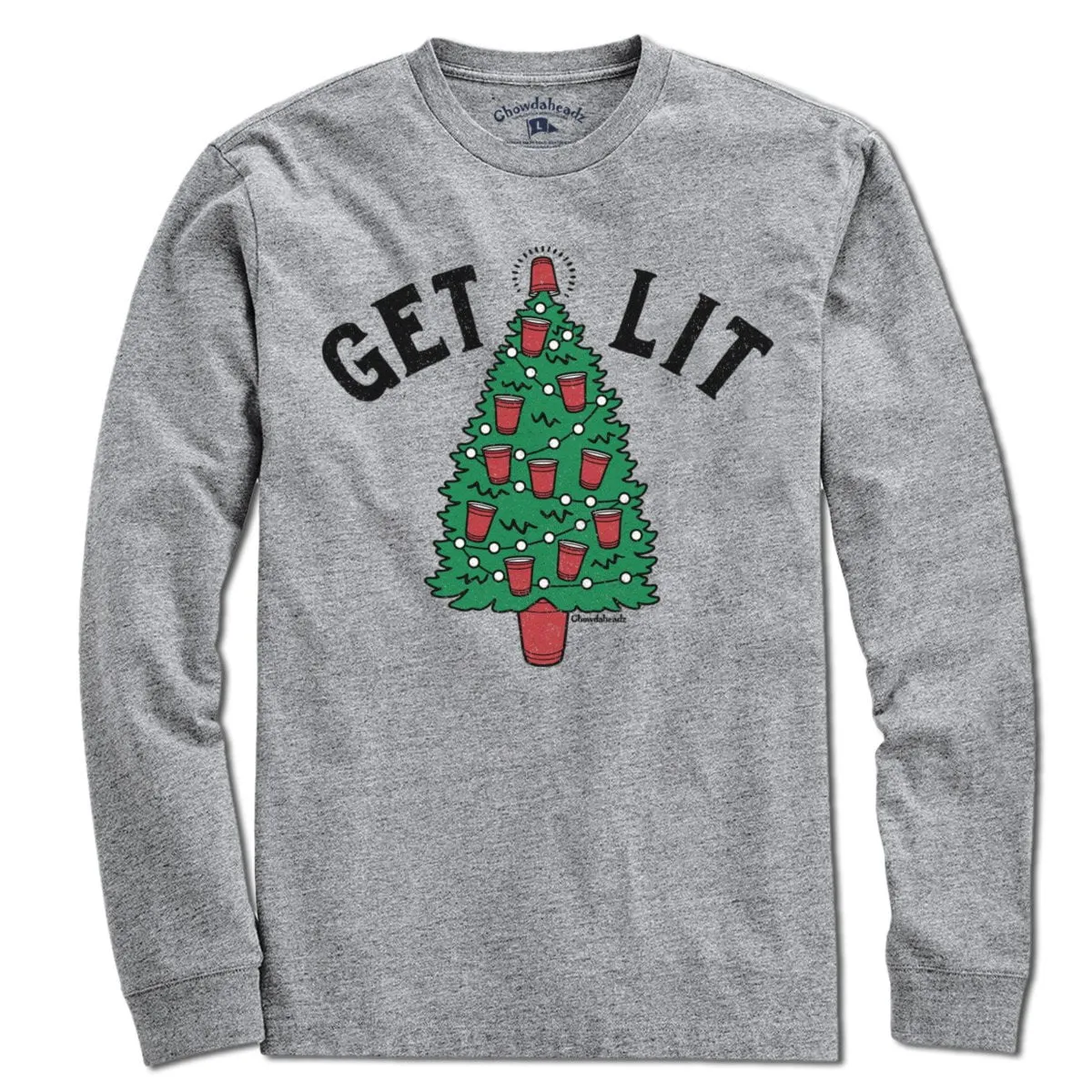 Get Lit Christmas Tree T-Shirt
