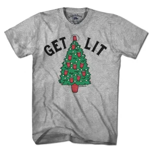 Get Lit Christmas Tree T-Shirt