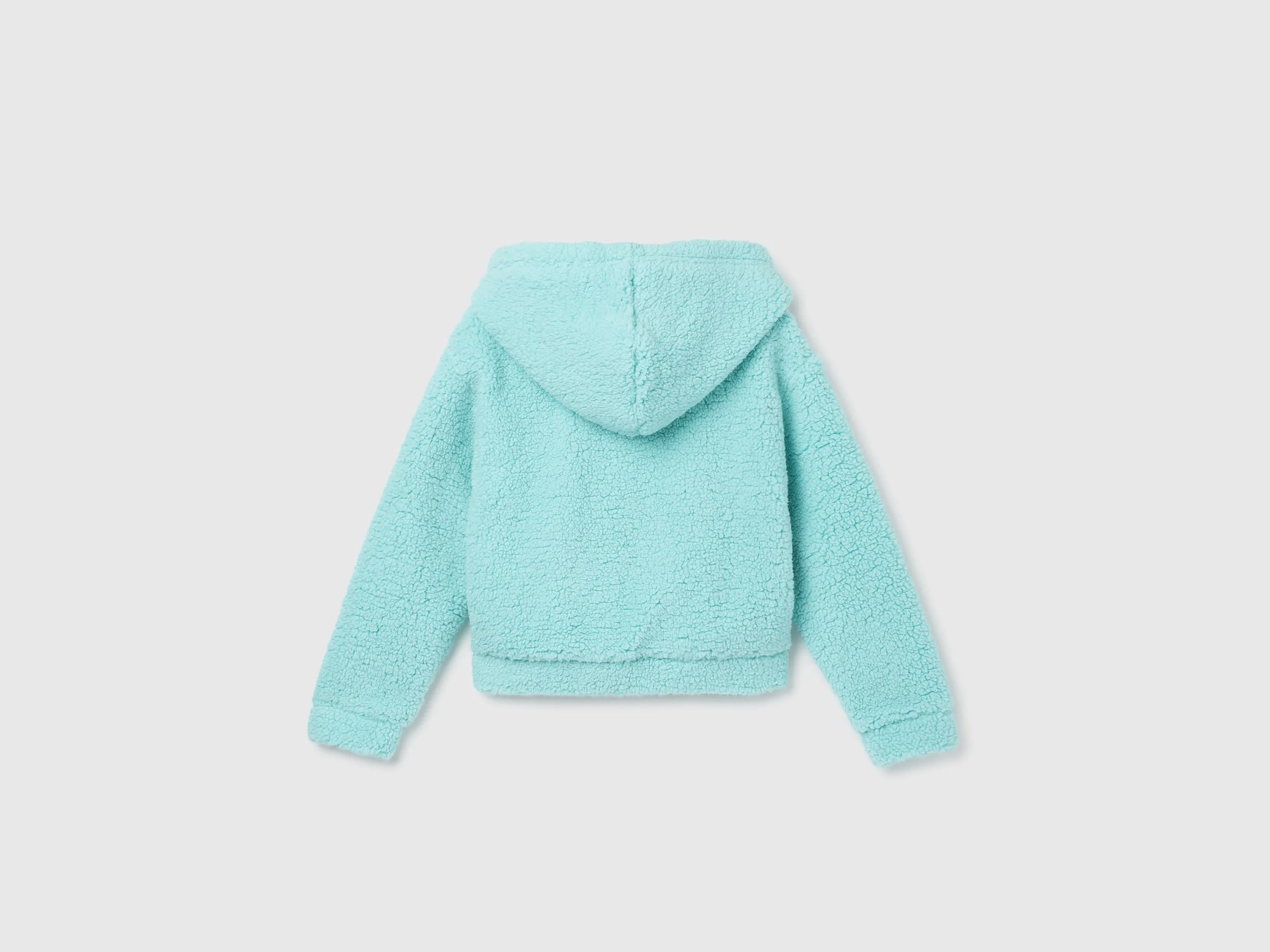 Girl's Regular Fit Hooded Neck Solid Sweatshirt