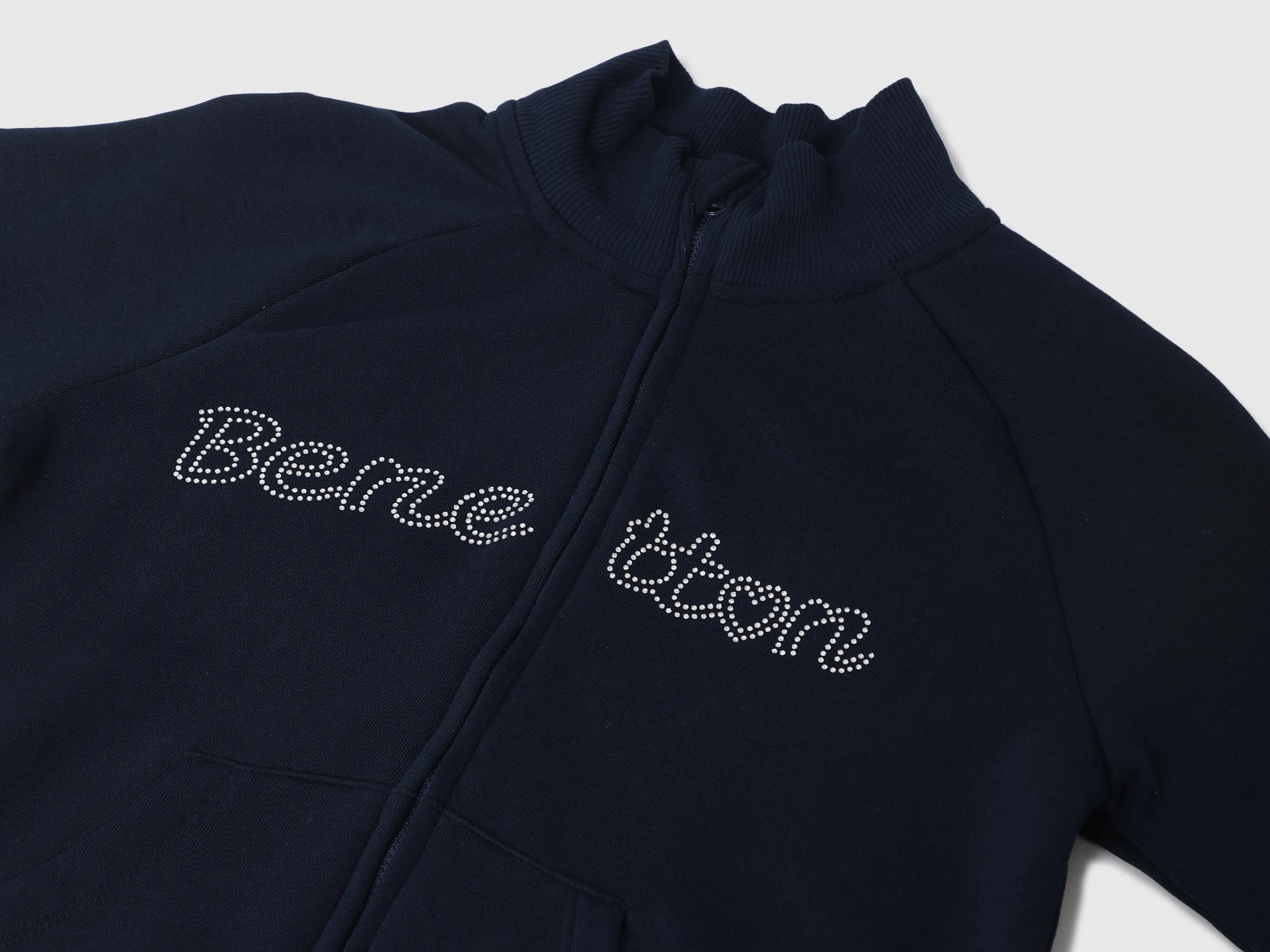 Girls Typography Mock Neck Sweatshirt
