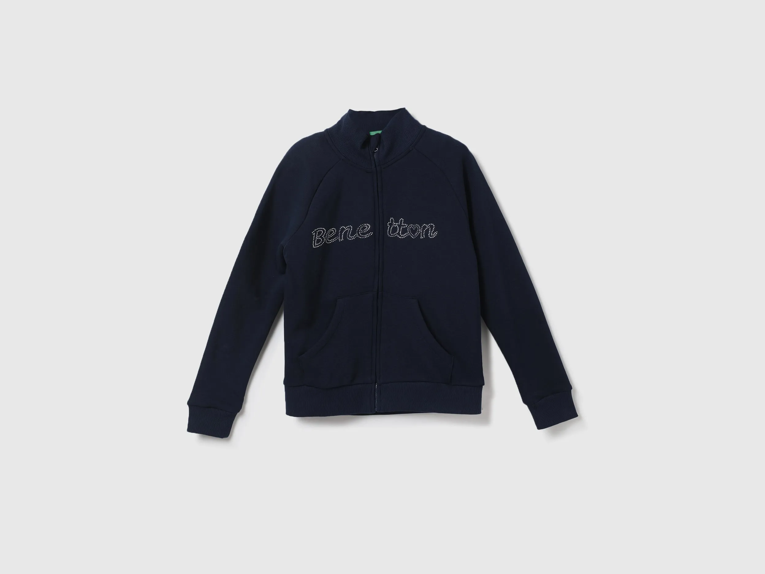 Girls Typography Mock Neck Sweatshirt