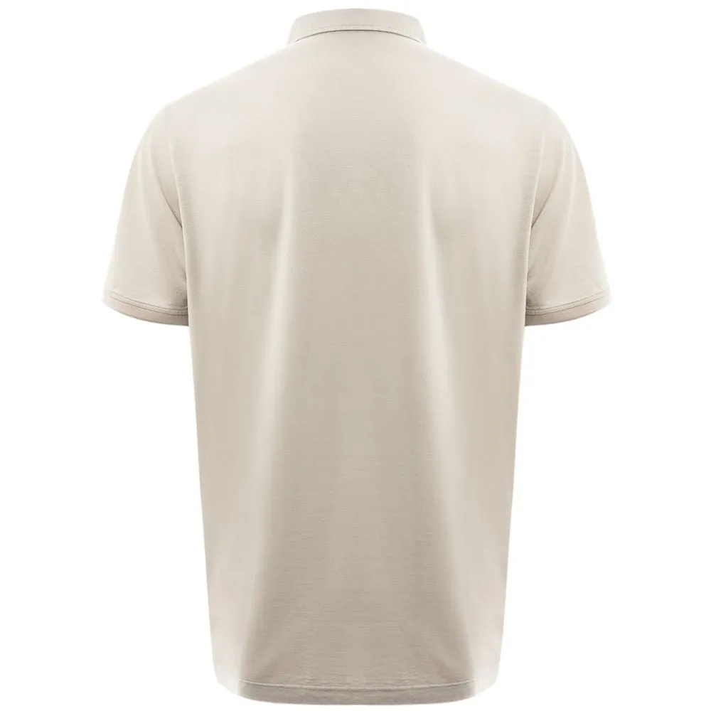 Gray Cotton Polo Shirt