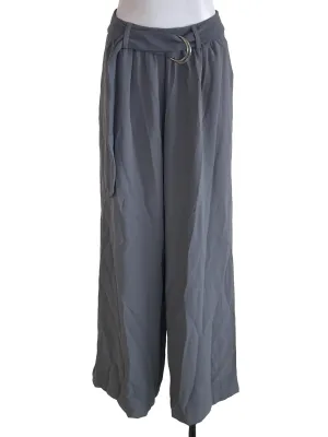 Grey Creased Baggy Pants YHF