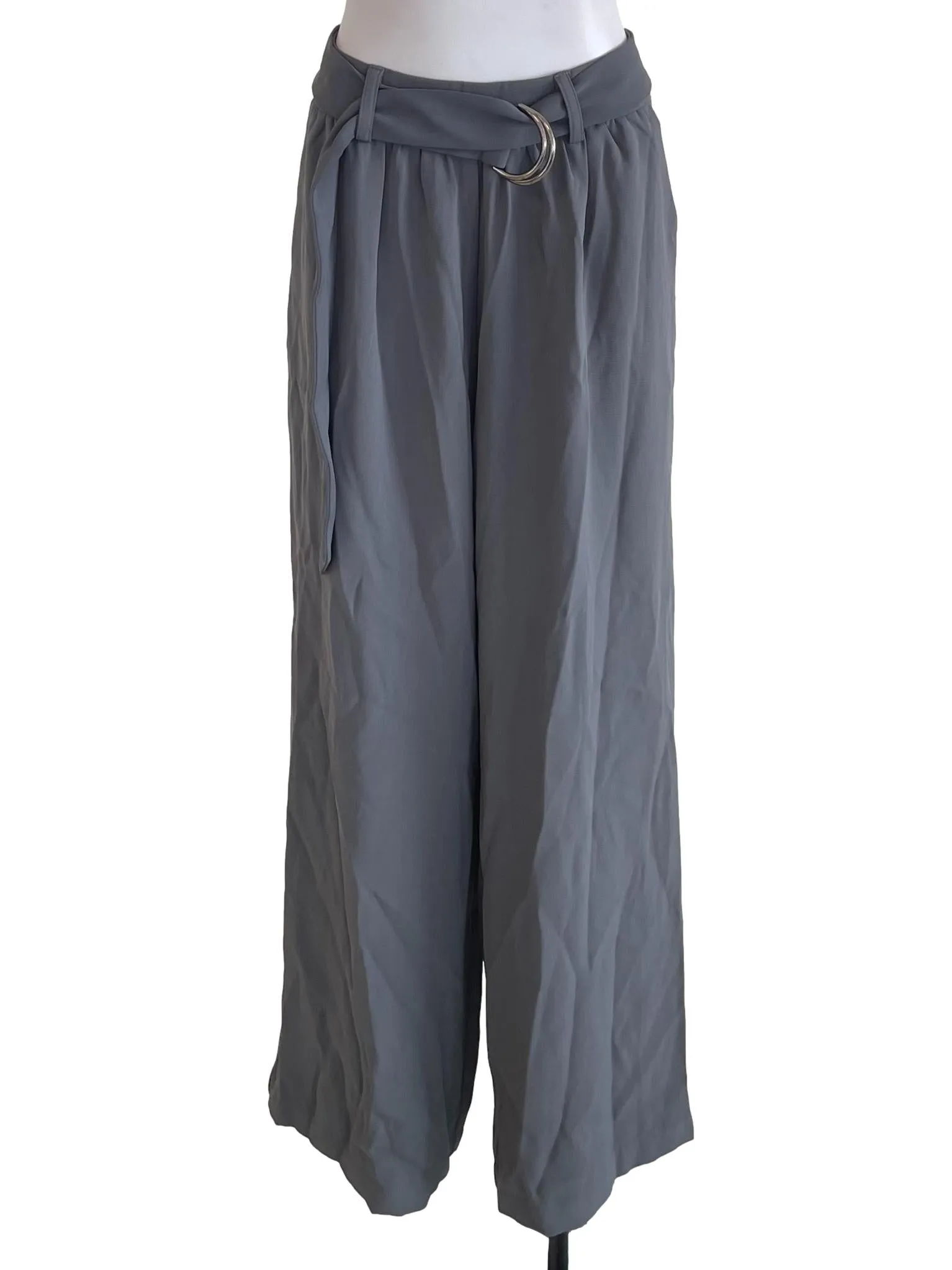 Grey Creased Baggy Pants YHF