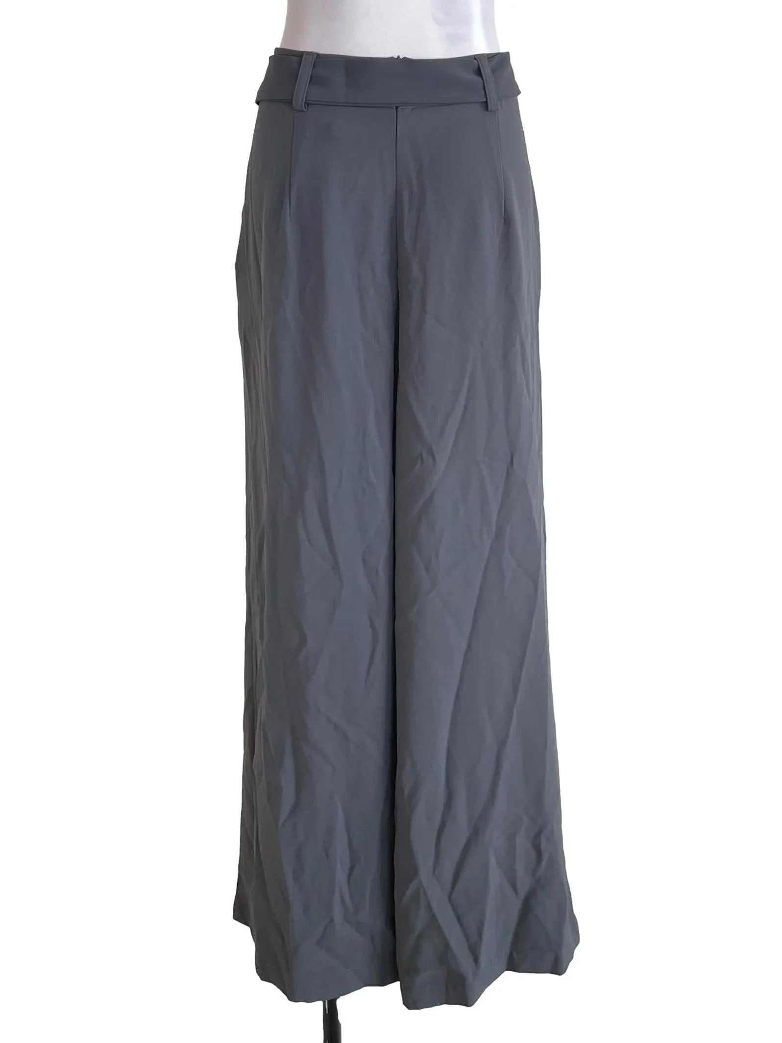 Grey Creased Baggy Pants YHF