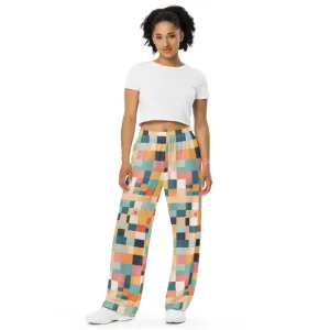 Groovy Retro Unisex Wide Leg Lounge Pants