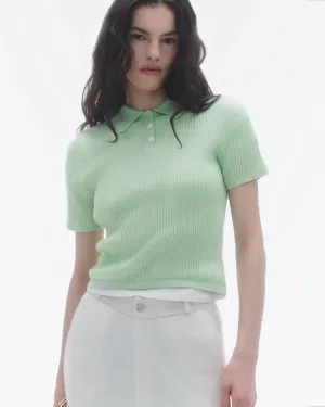 Guest in Residence - Shrunken Polo in Mint