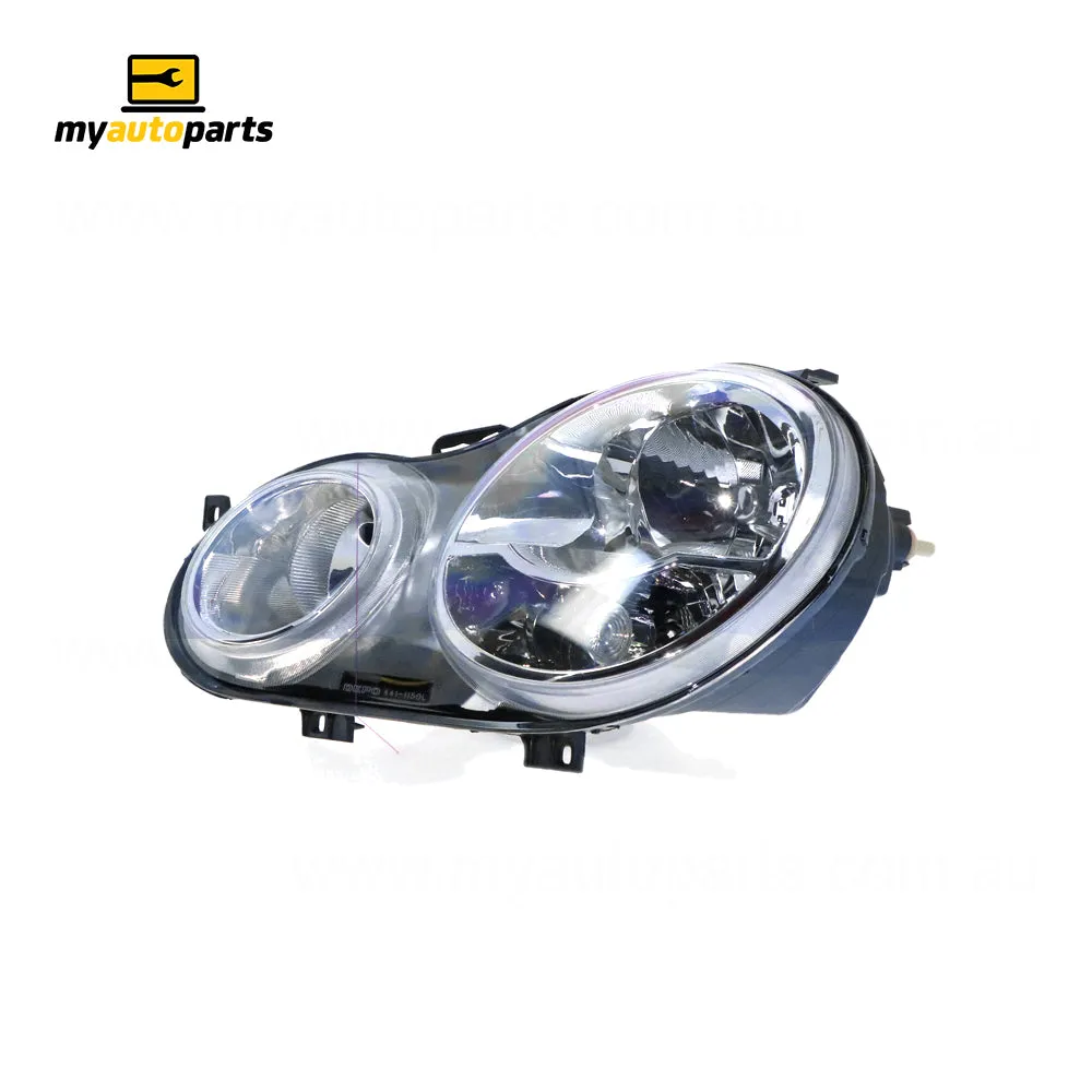 Halogen Electric Adjust Head Lamp Passenger Side Certified Suits Volkswagen Polo 9N 2002 to 2005
