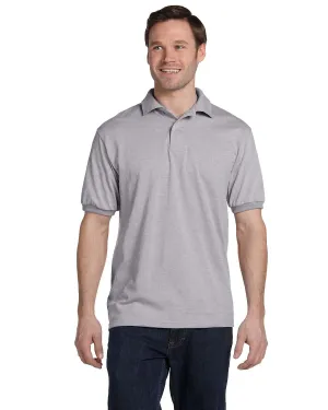 Hanes Jersey Knit Polo Shirt | Light Steel
