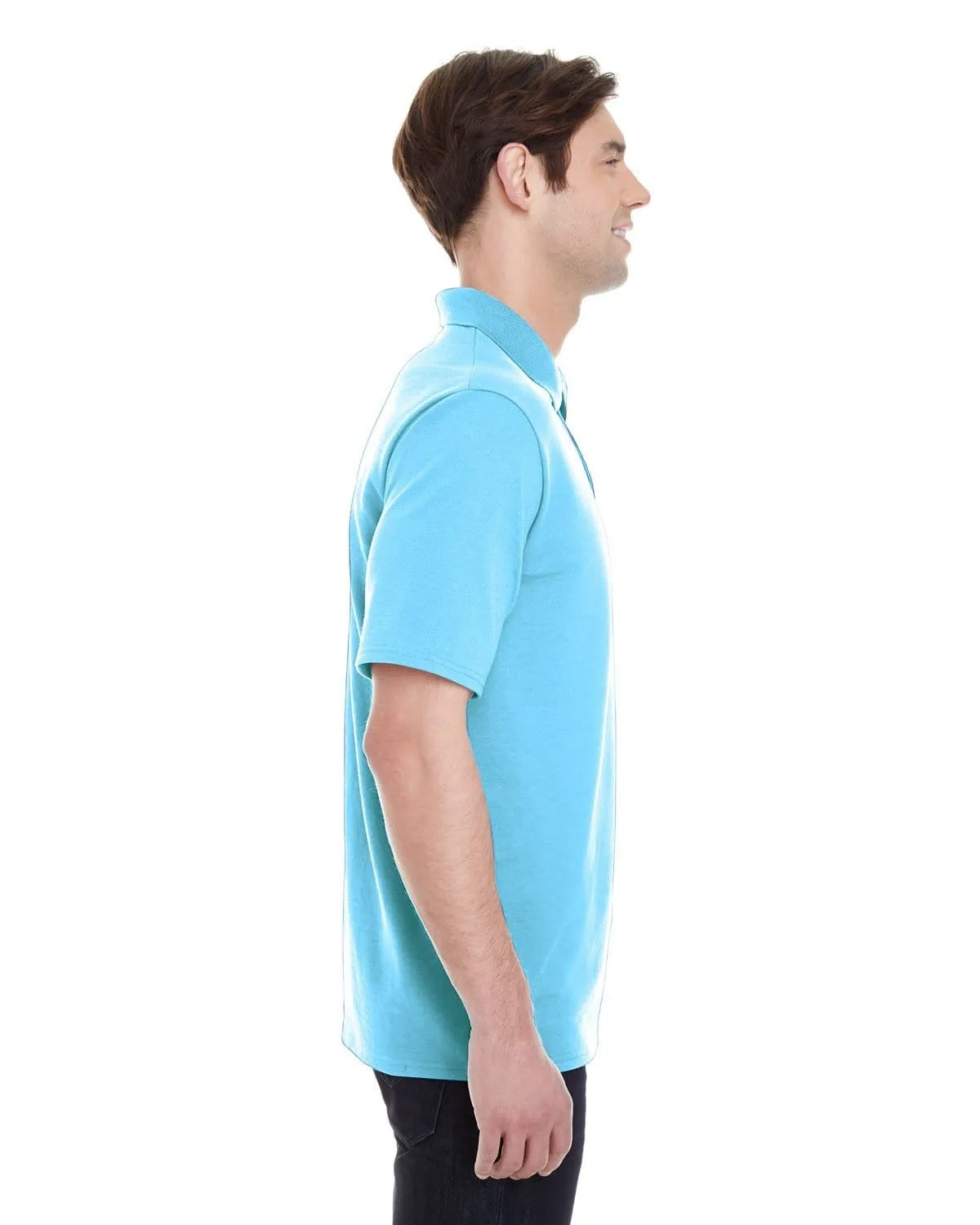 Hanes Mens X-Temp Pique Polo Shirt with Fresh IQ