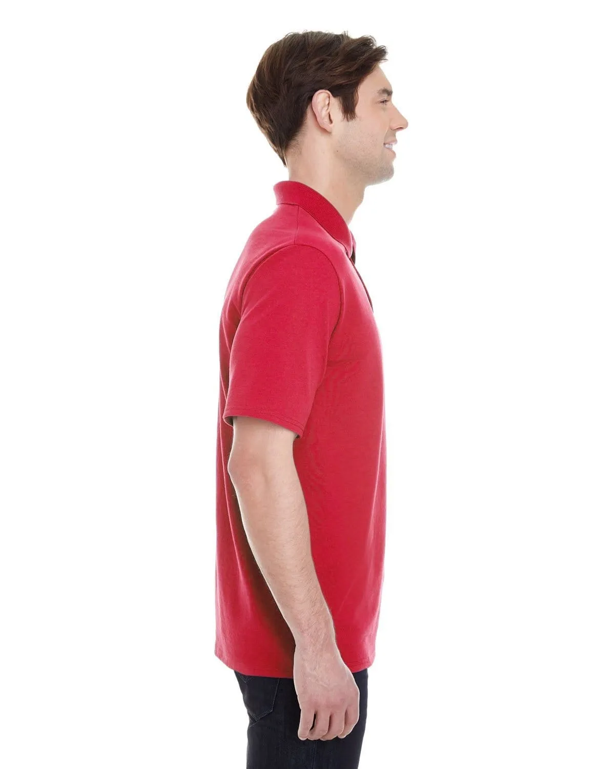 Hanes Mens X-Temp Pique Polo Shirt with Fresh IQ