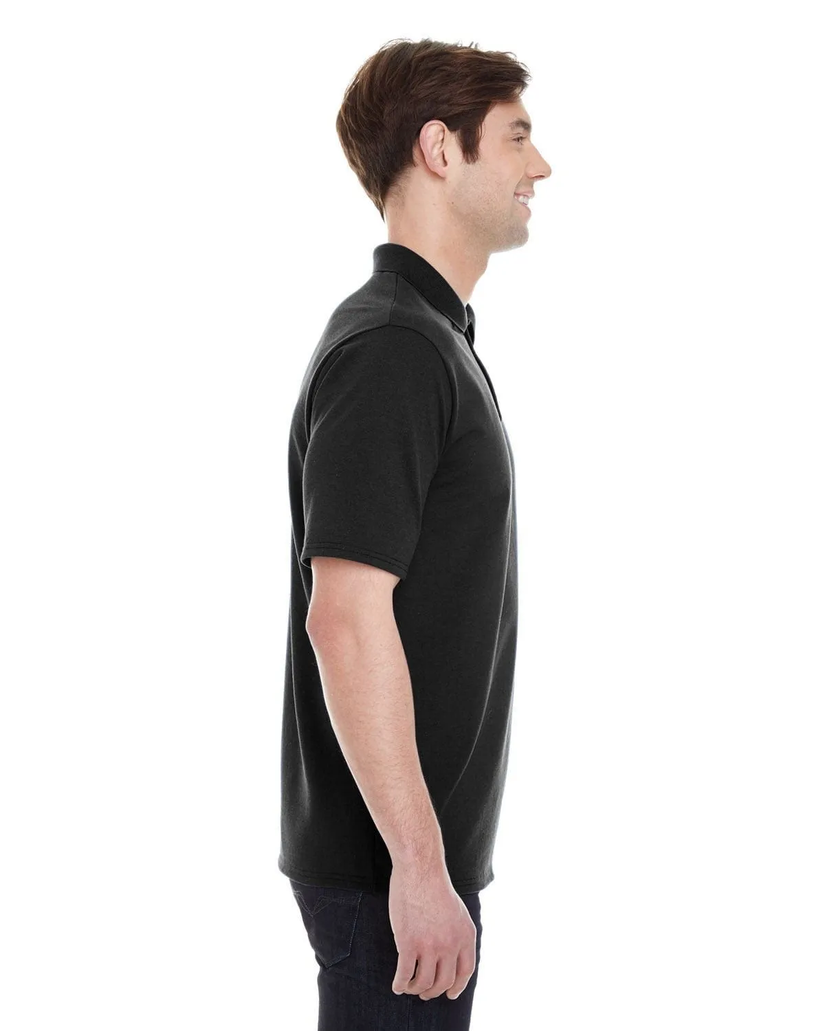 Hanes Mens X-Temp Pique Polo Shirt with Fresh IQ