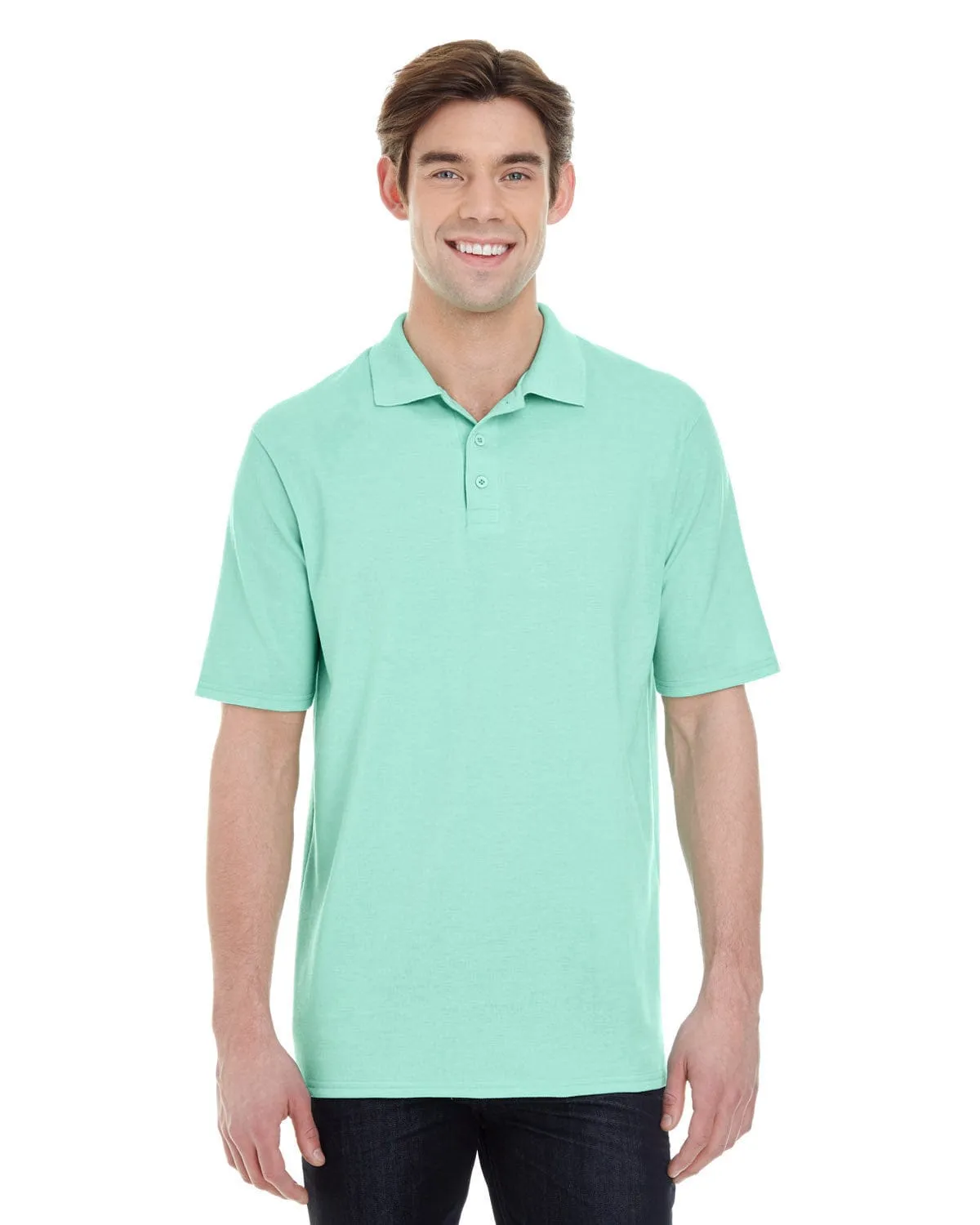Hanes Mens X-Temp Pique Polo Shirt with Fresh IQ