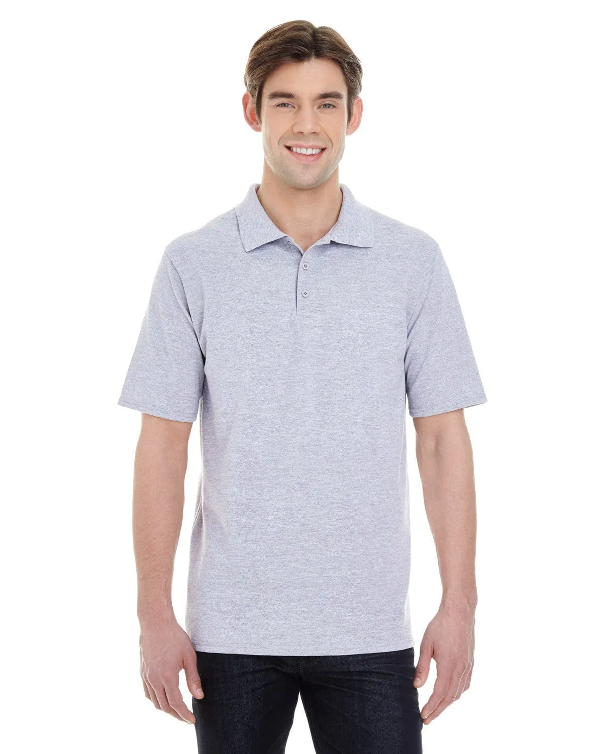 Hanes Mens X-Temp Pique Polo Shirt with Fresh IQ