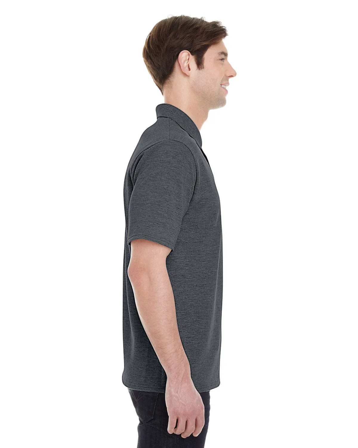 Hanes Mens X-Temp Pique Polo Shirt with Fresh IQ