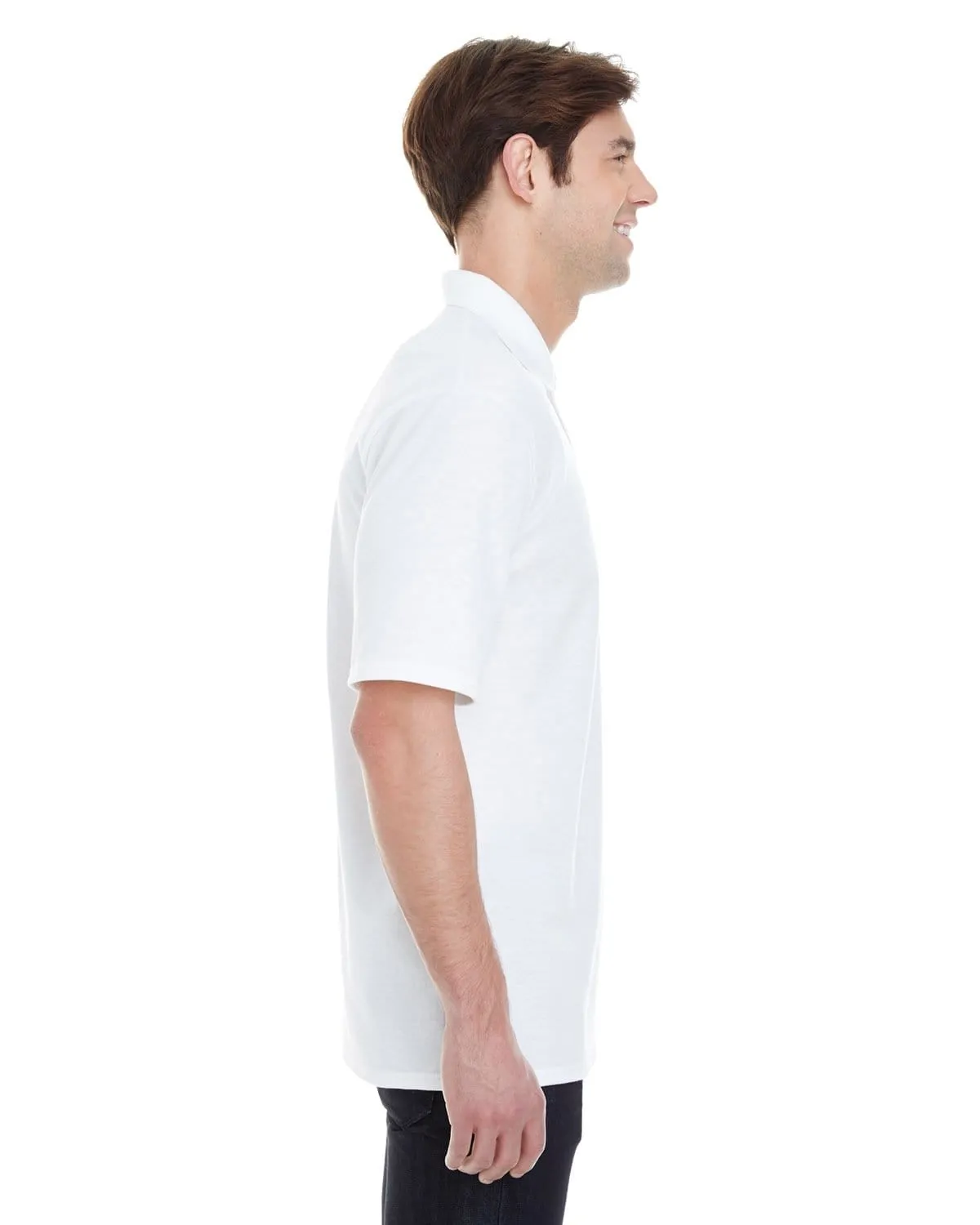 Hanes Mens X-Temp Pique Polo Shirt with Fresh IQ