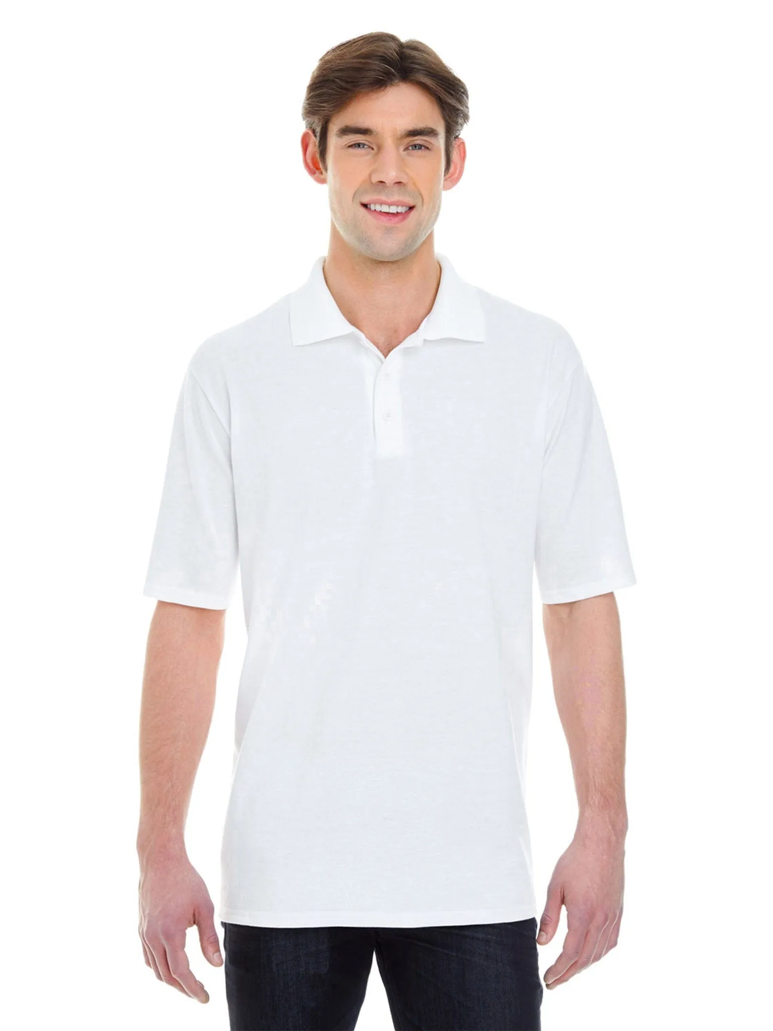 Hanes Mens X-Temp Pique Polo Shirt with Fresh IQ