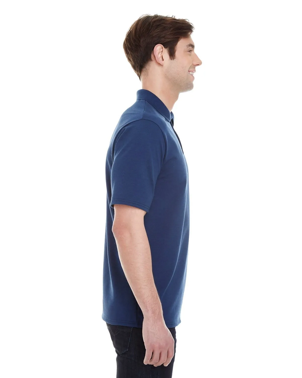 Hanes Mens X-Temp Pique Polo Shirt with Fresh IQ