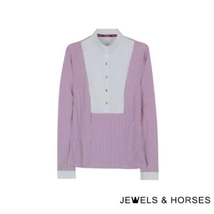 Harcour Annie Techline Women Competition polo long sleeves - Blackberry