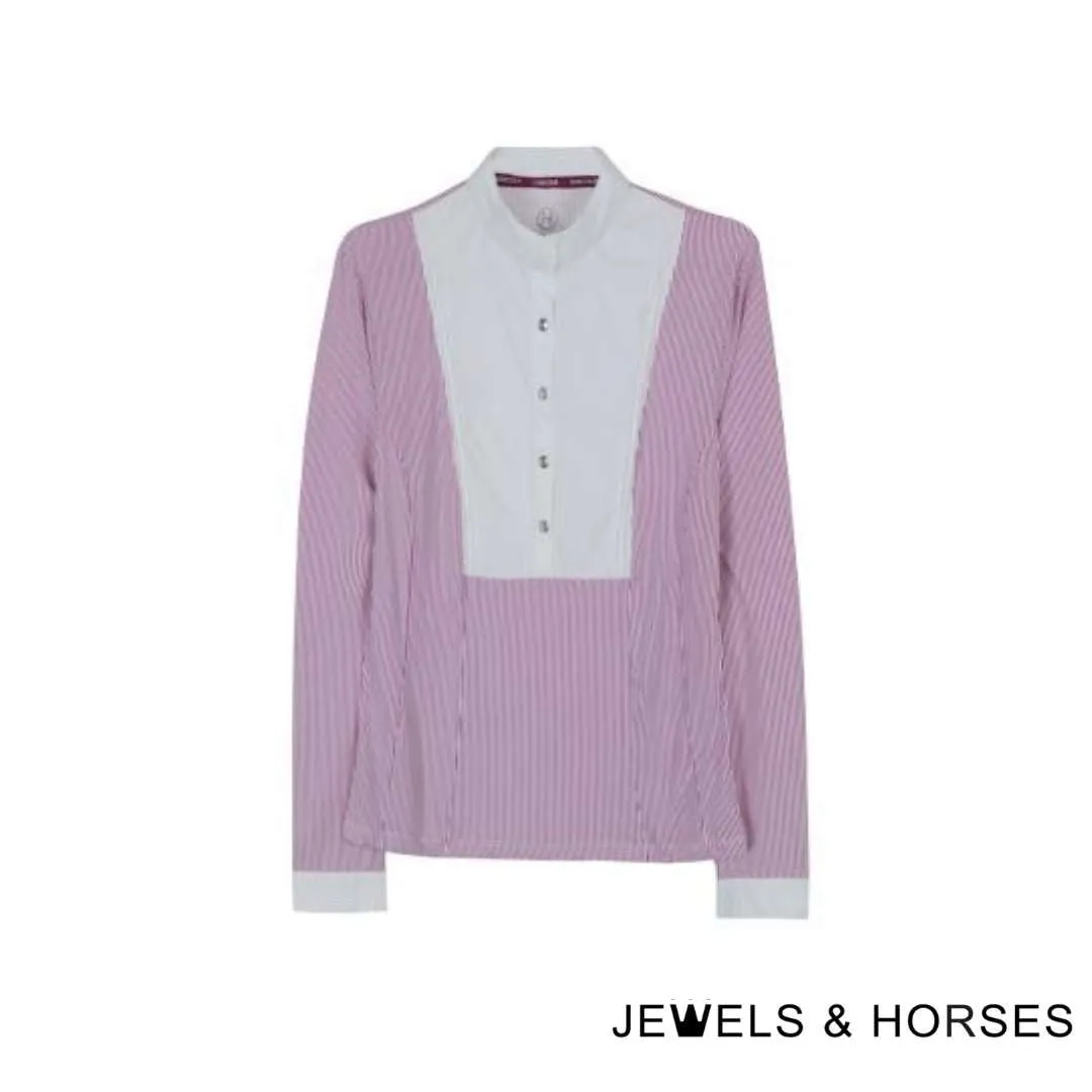 Harcour Annie Techline Women Competition polo long sleeves - Blackberry