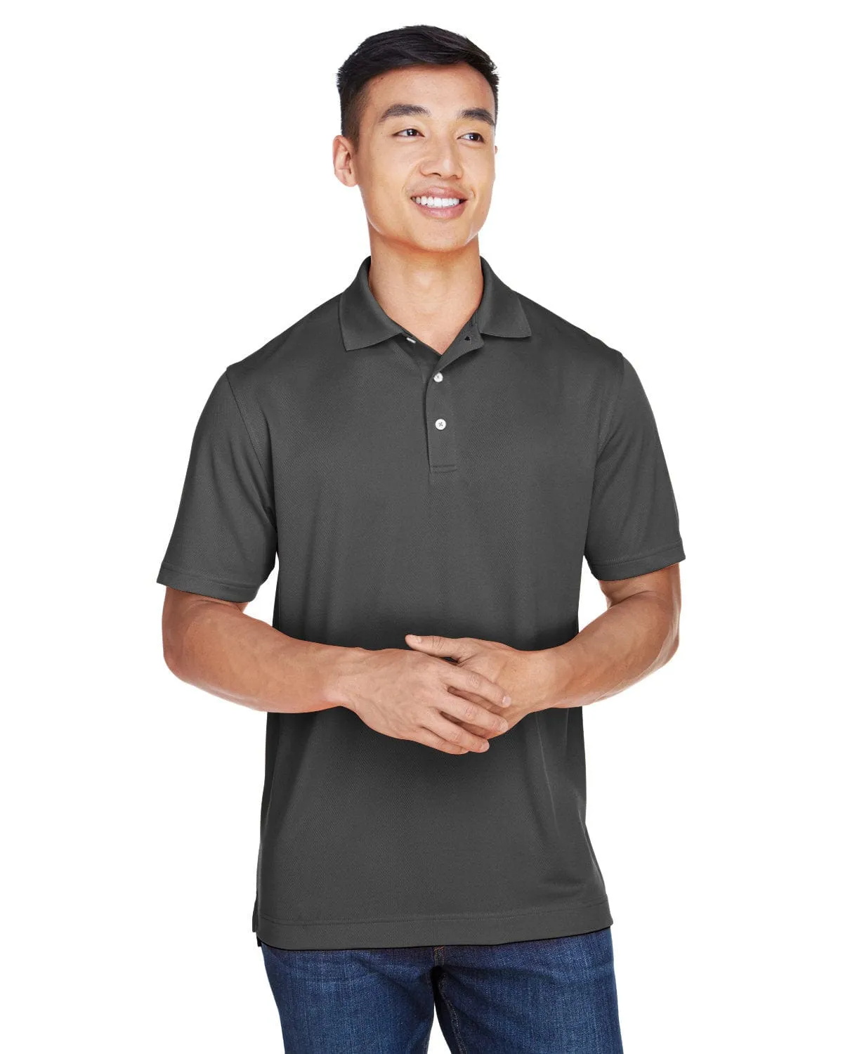 Harriton Double Mesh Polo Shirt