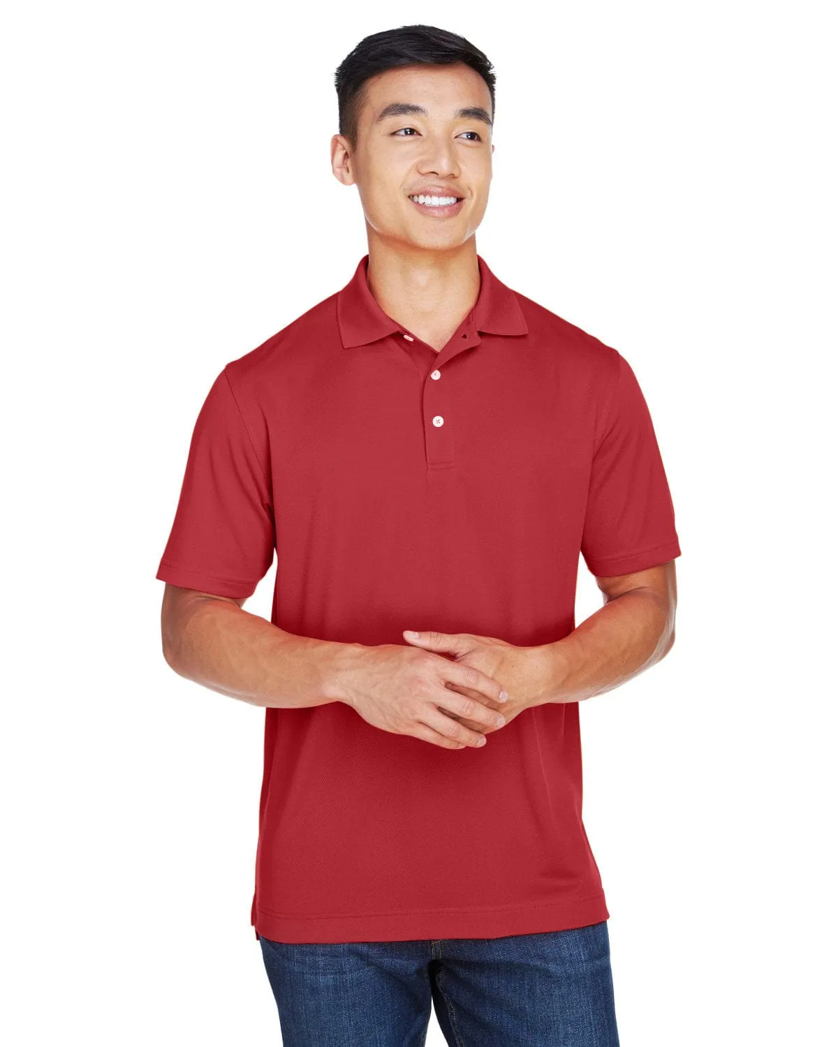 Harriton Double Mesh Polo Shirt