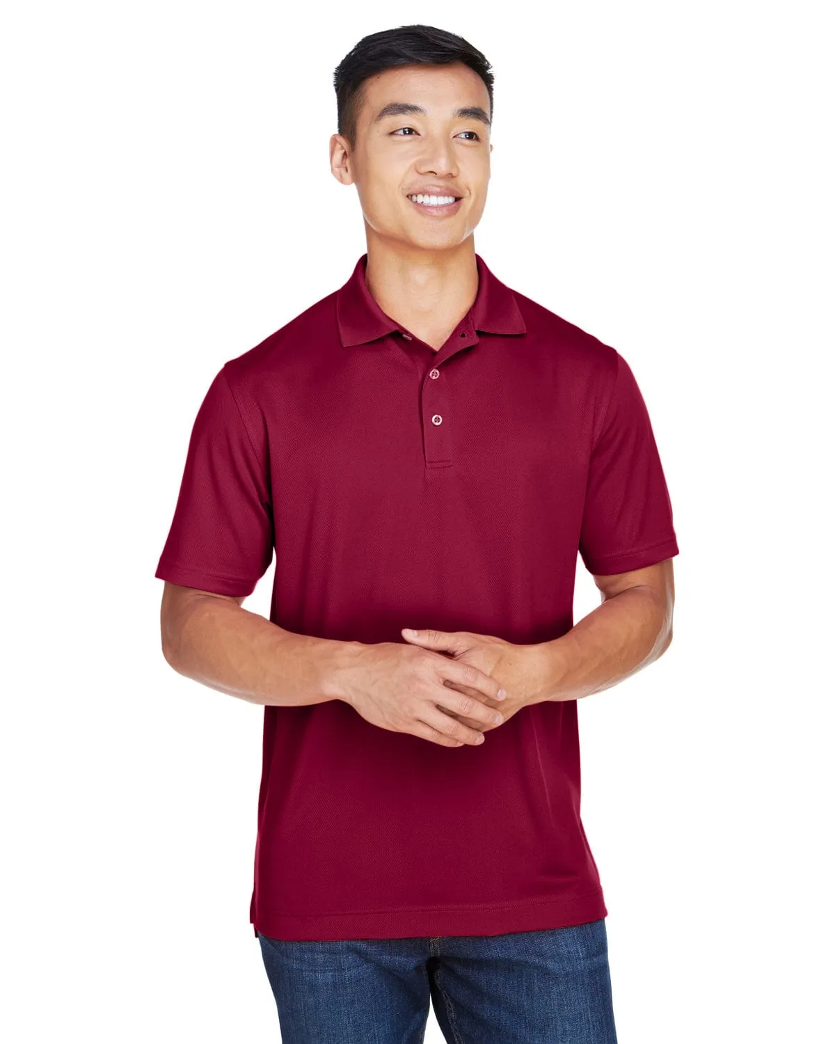 Harriton Double Mesh Polo Shirt