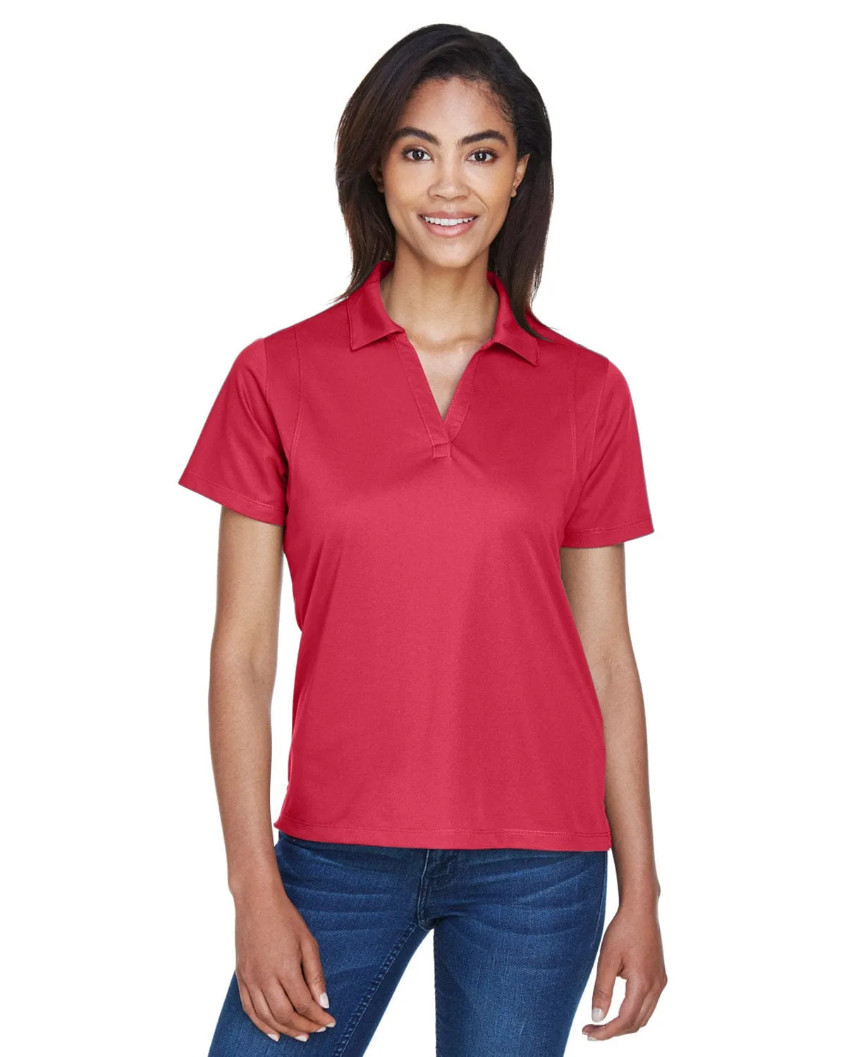 Harriton Ladies Micro-Pique Knit Polo Shirt