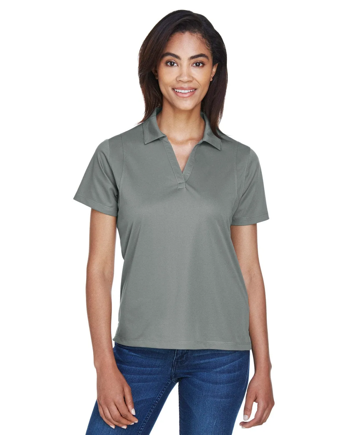 Harriton Ladies Micro-Pique Knit Polo Shirt
