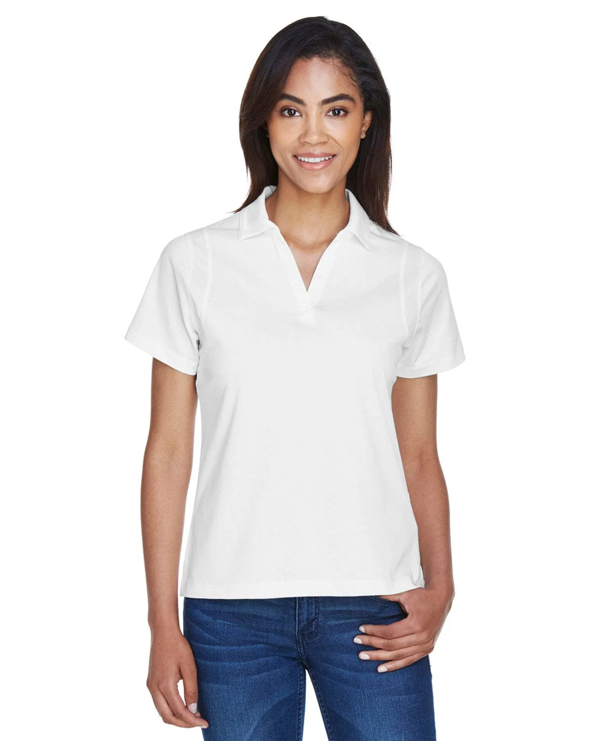 Harriton Ladies Micro-Pique Knit Polo Shirt
