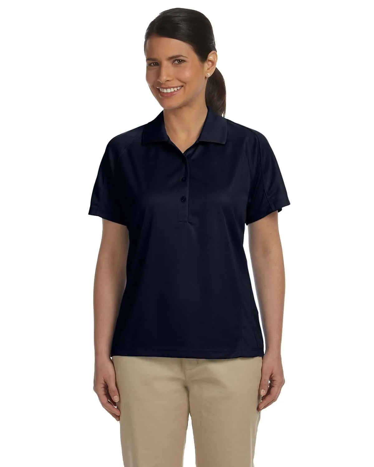Harriton Ladies Polytech Mesh Polo Shirt