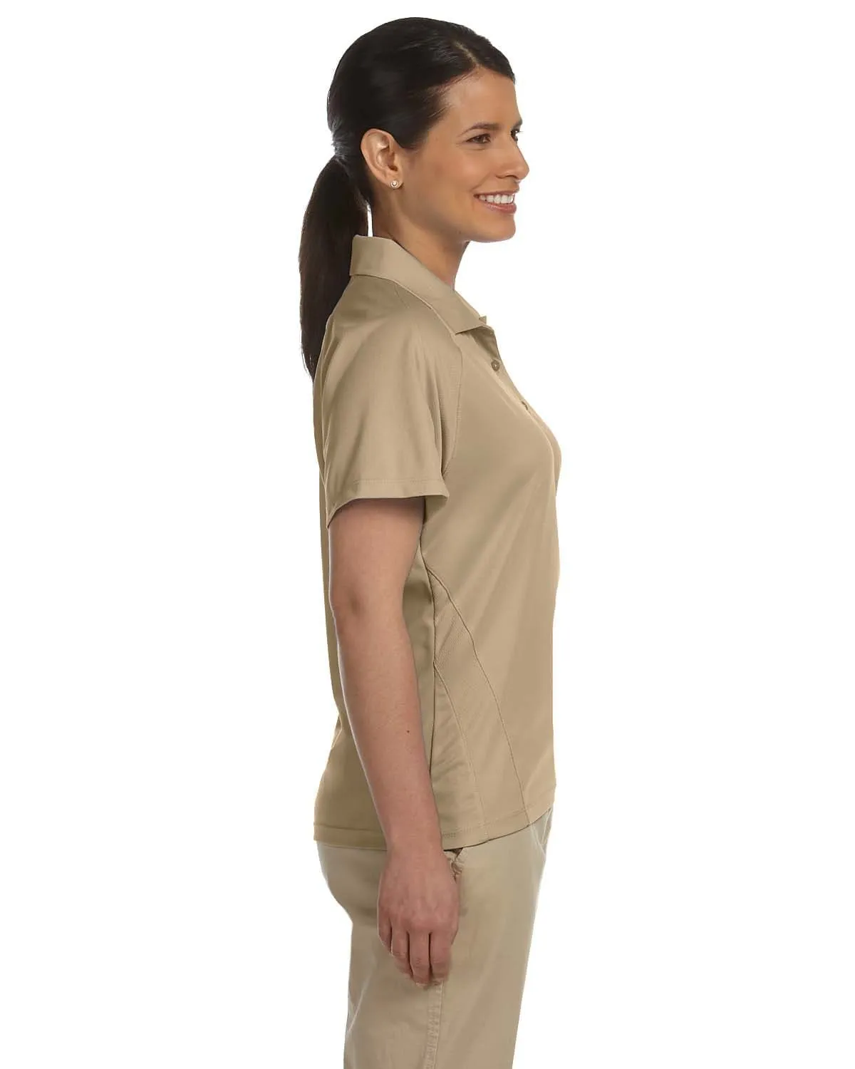 Harriton Ladies Polytech Mesh Polo Shirt