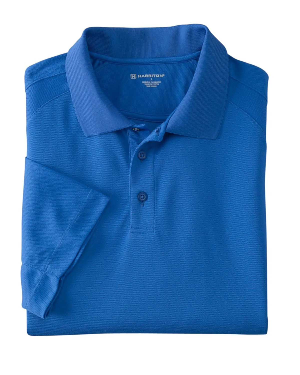 Harriton Polytech Mesh Polo