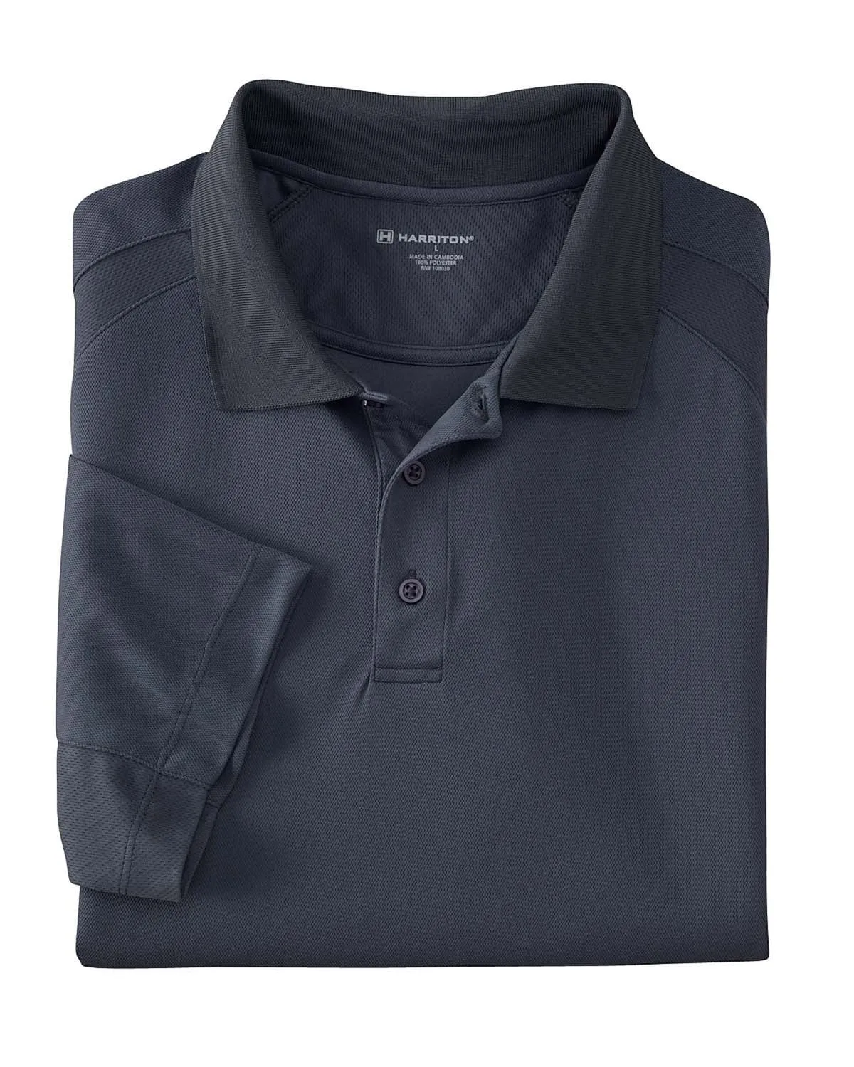 Harriton Polytech Mesh Polo