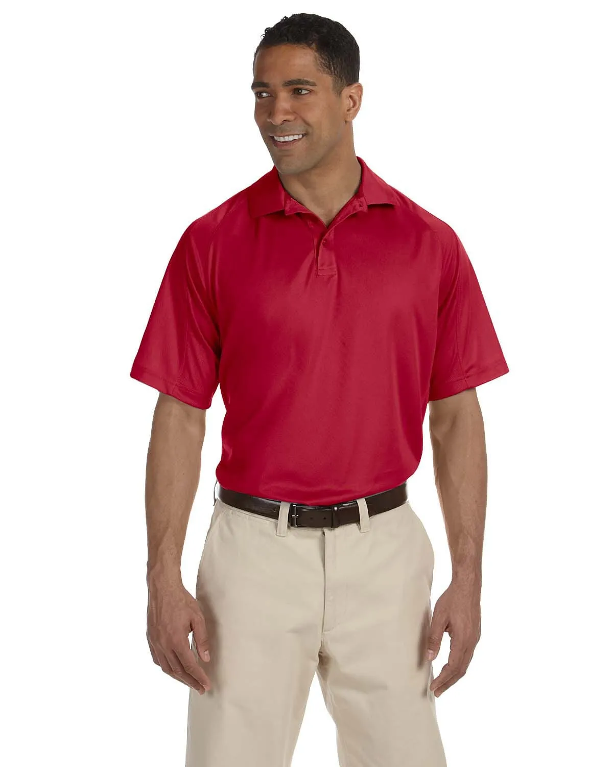 Harriton Polytech Mesh Polo