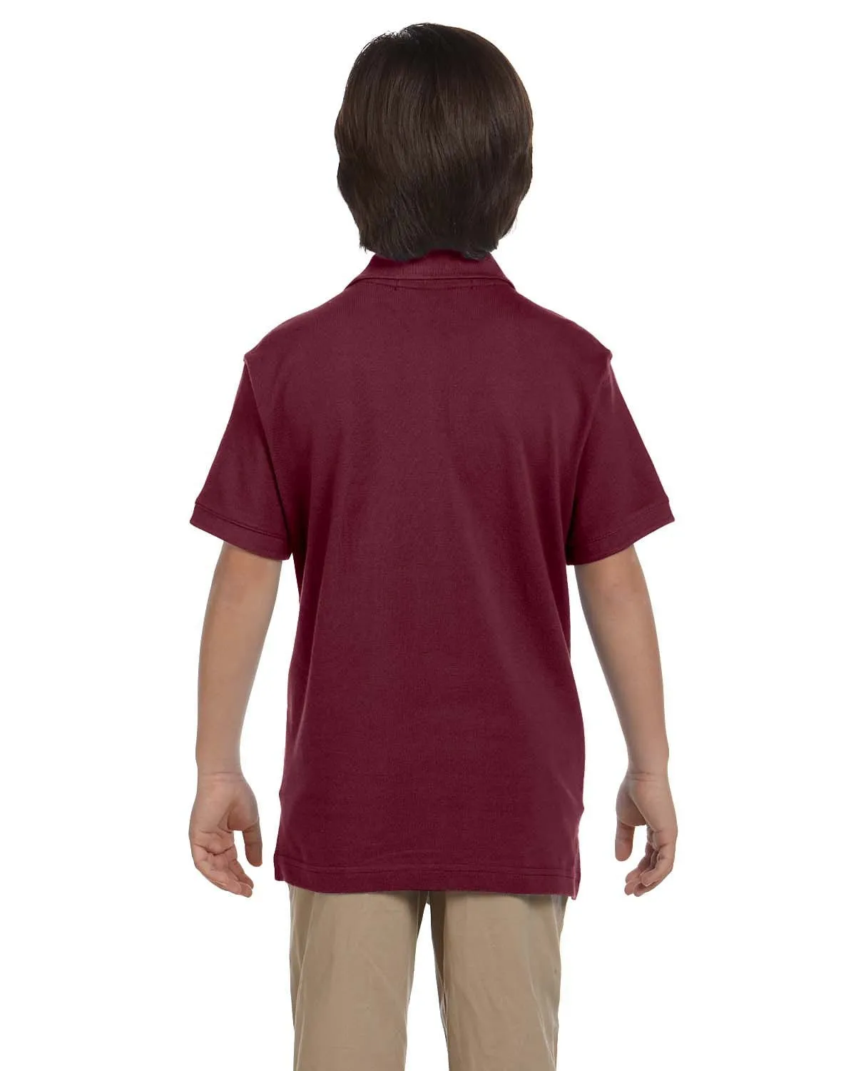Harriton Youth Pique Knit Polo Shirt