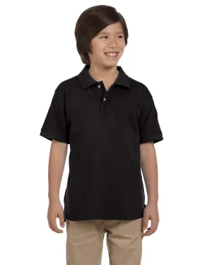Harriton Youth Pique Knit Polo Shirt