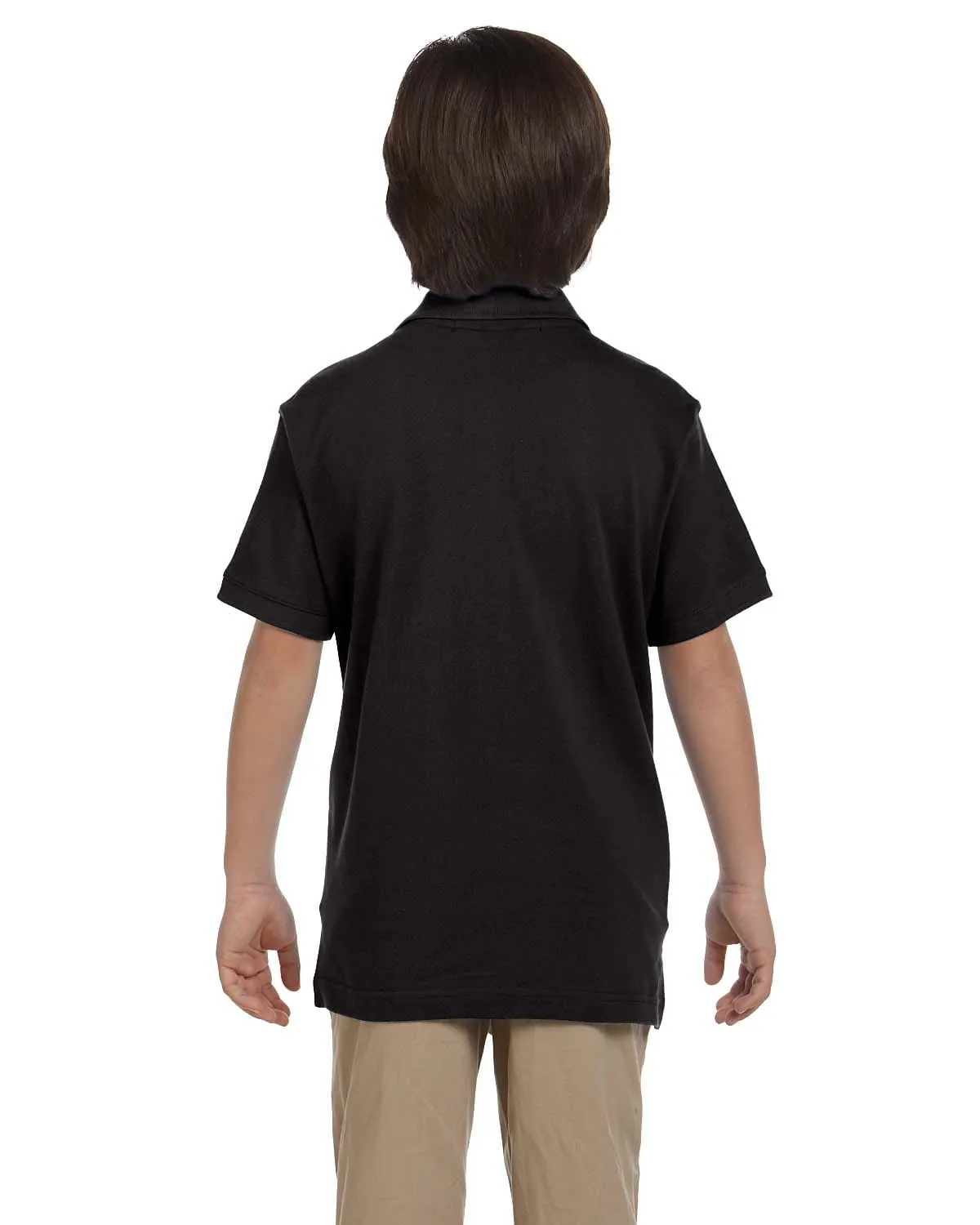 Harriton Youth Pique Knit Polo Shirt