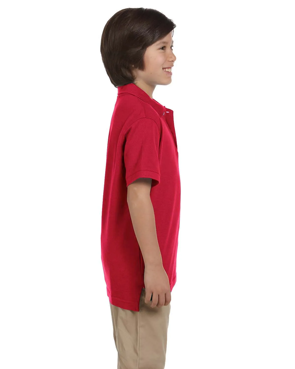 Harriton Youth Pique Knit Polo Shirt
