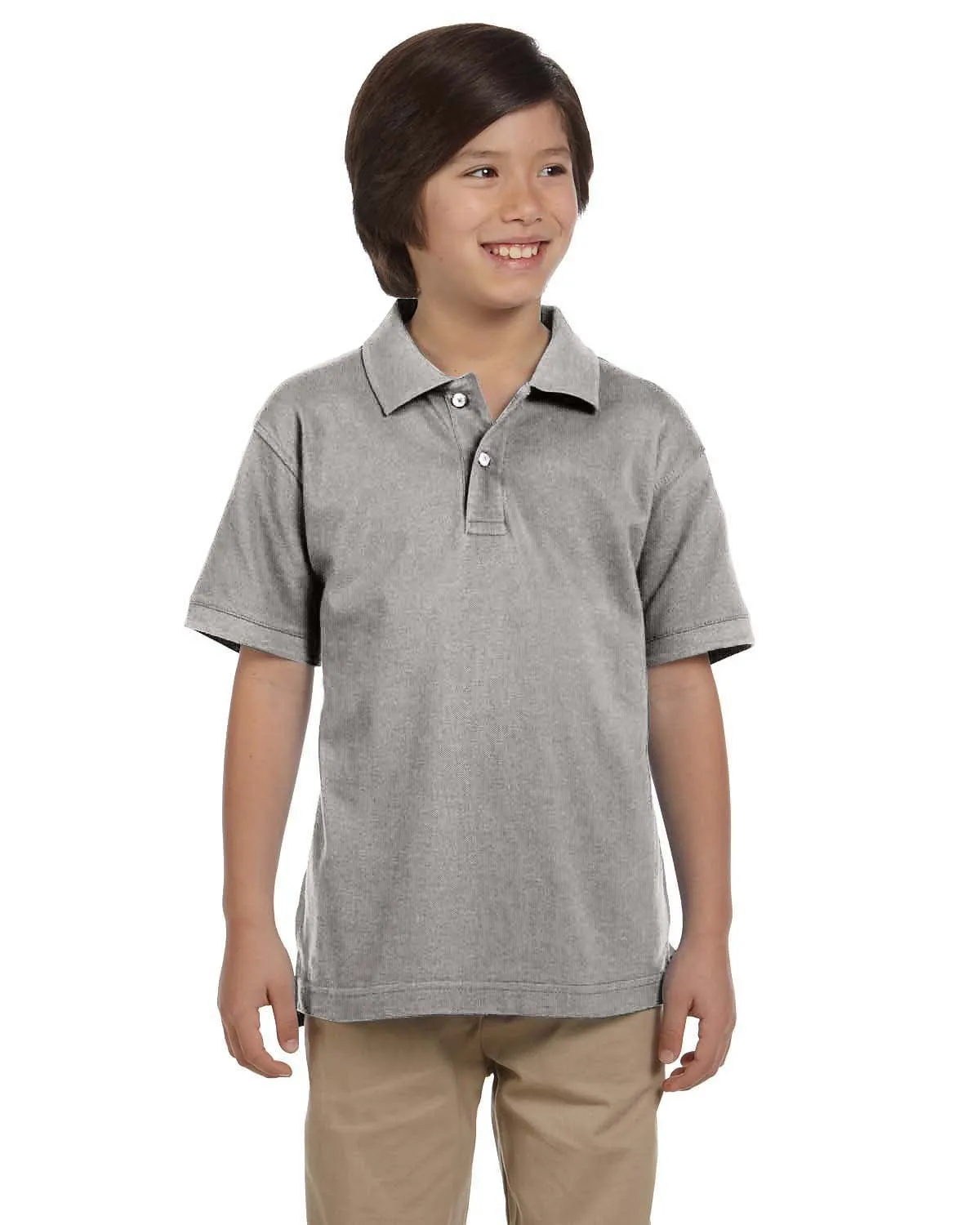 Harriton Youth Pique Knit Polo Shirt