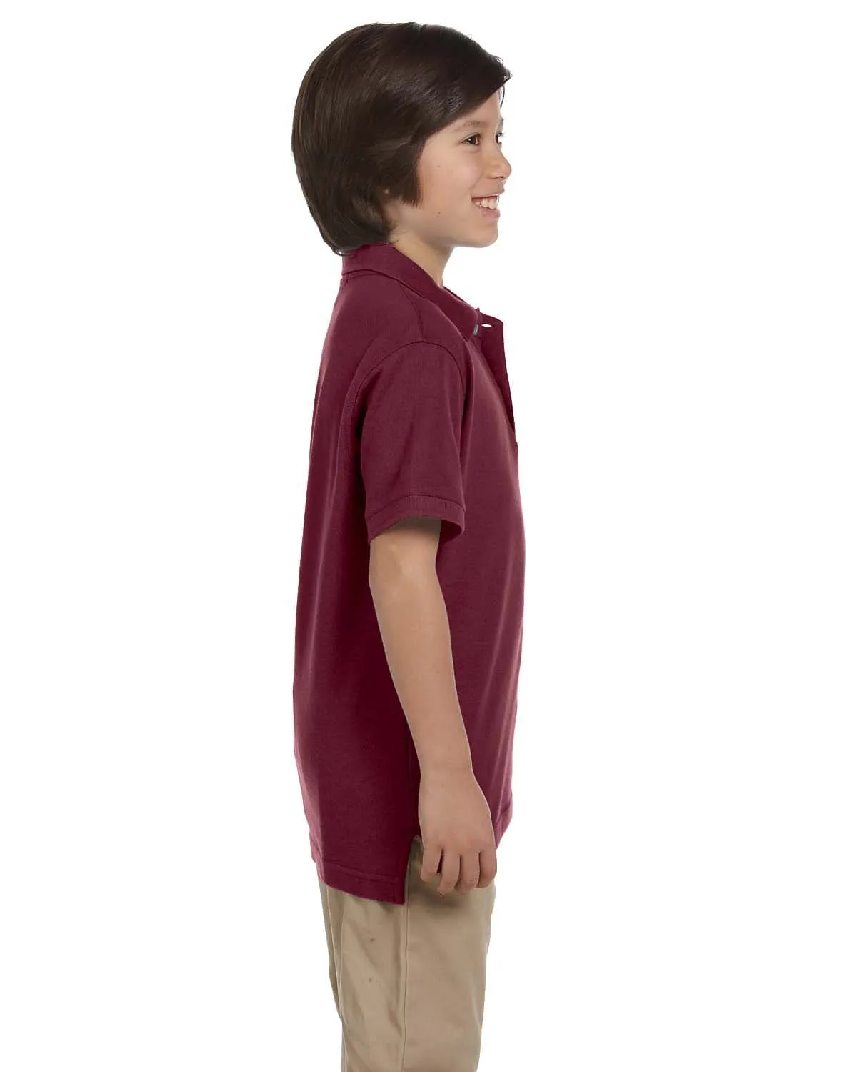 Harriton Youth Pique Knit Polo Shirt