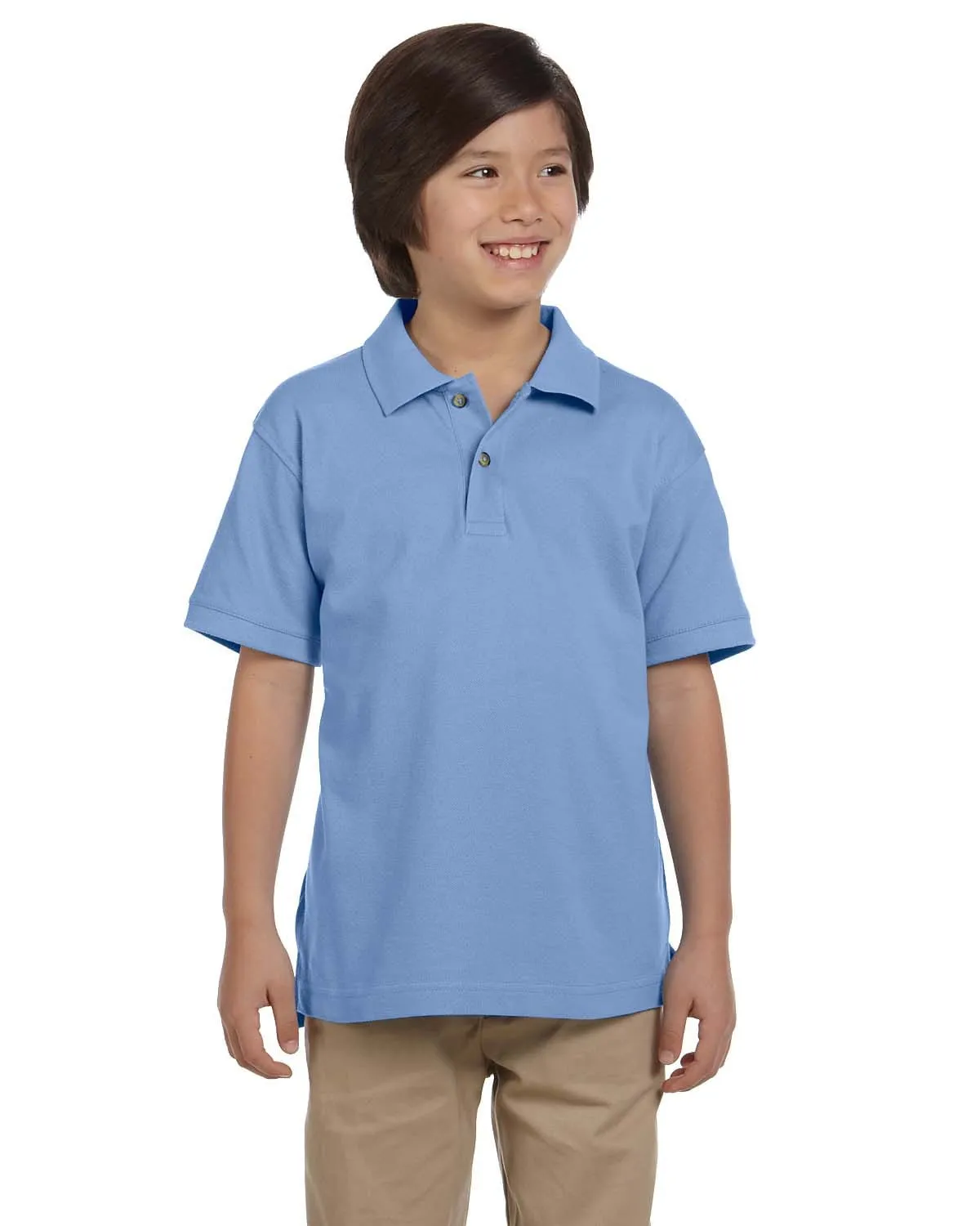 Harriton Youth Pique Knit Polo Shirt