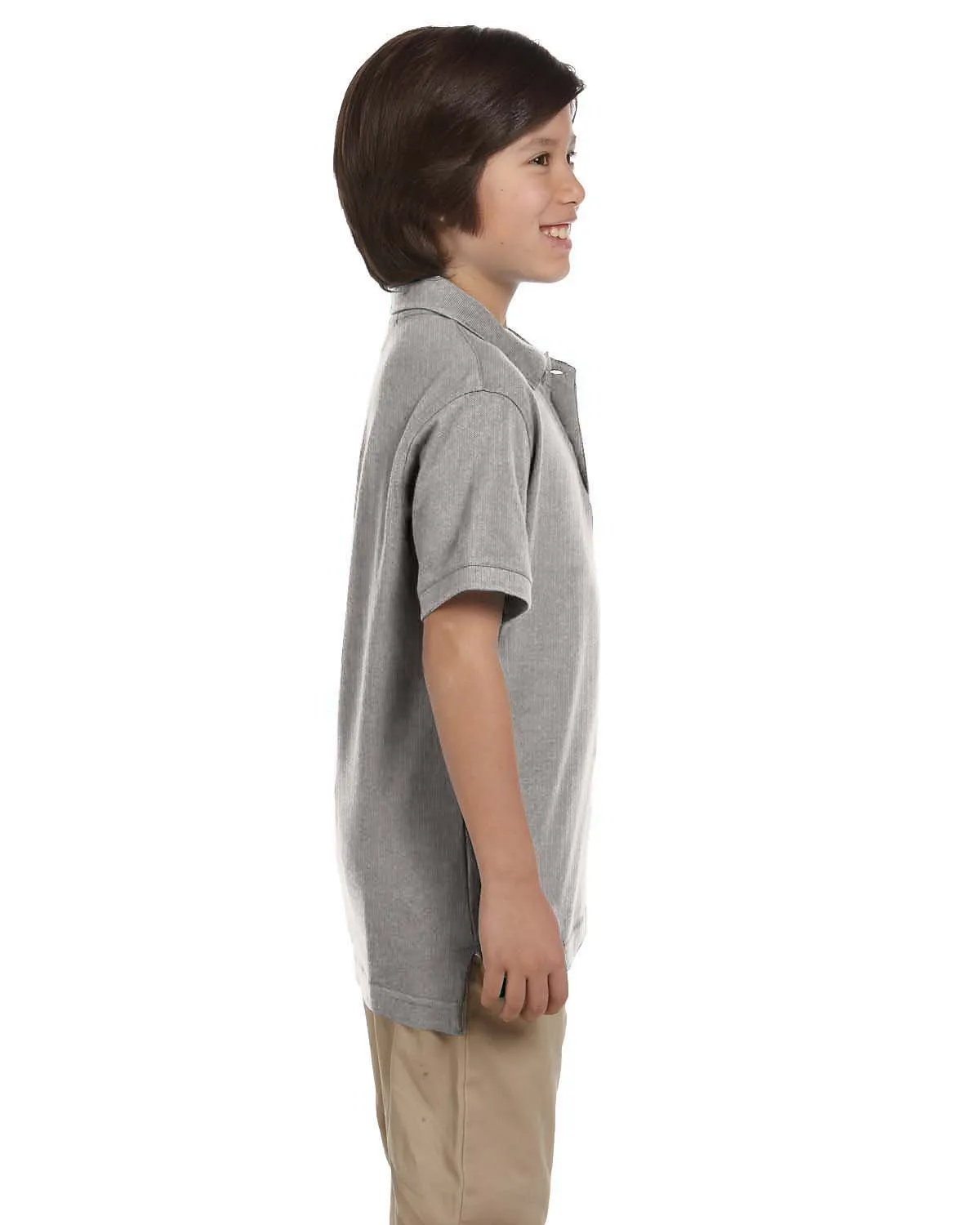 Harriton Youth Pique Knit Polo Shirt