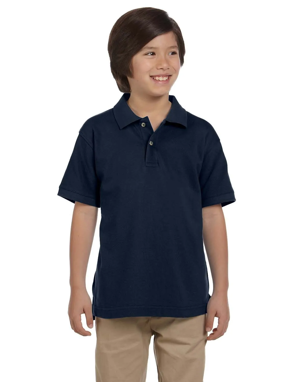 Harriton Youth Pique Knit Polo Shirt