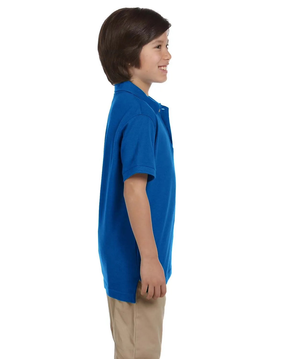 Harriton Youth Pique Knit Polo Shirt