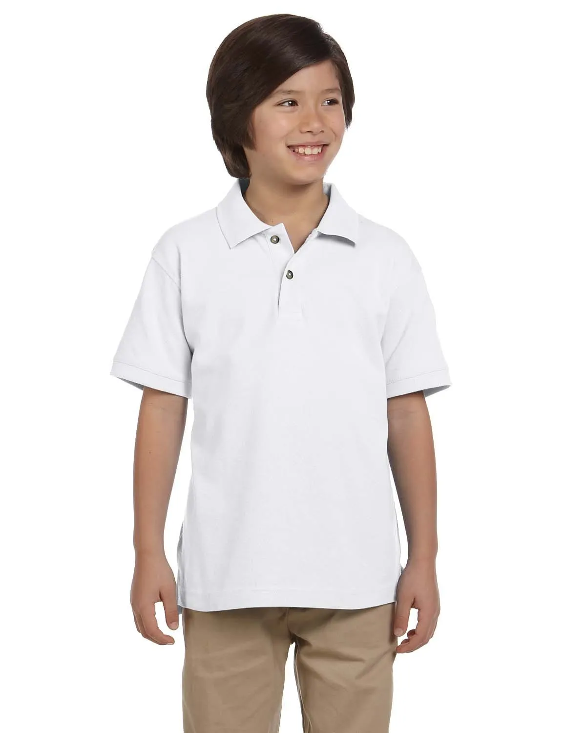 Harriton Youth Pique Knit Polo Shirt