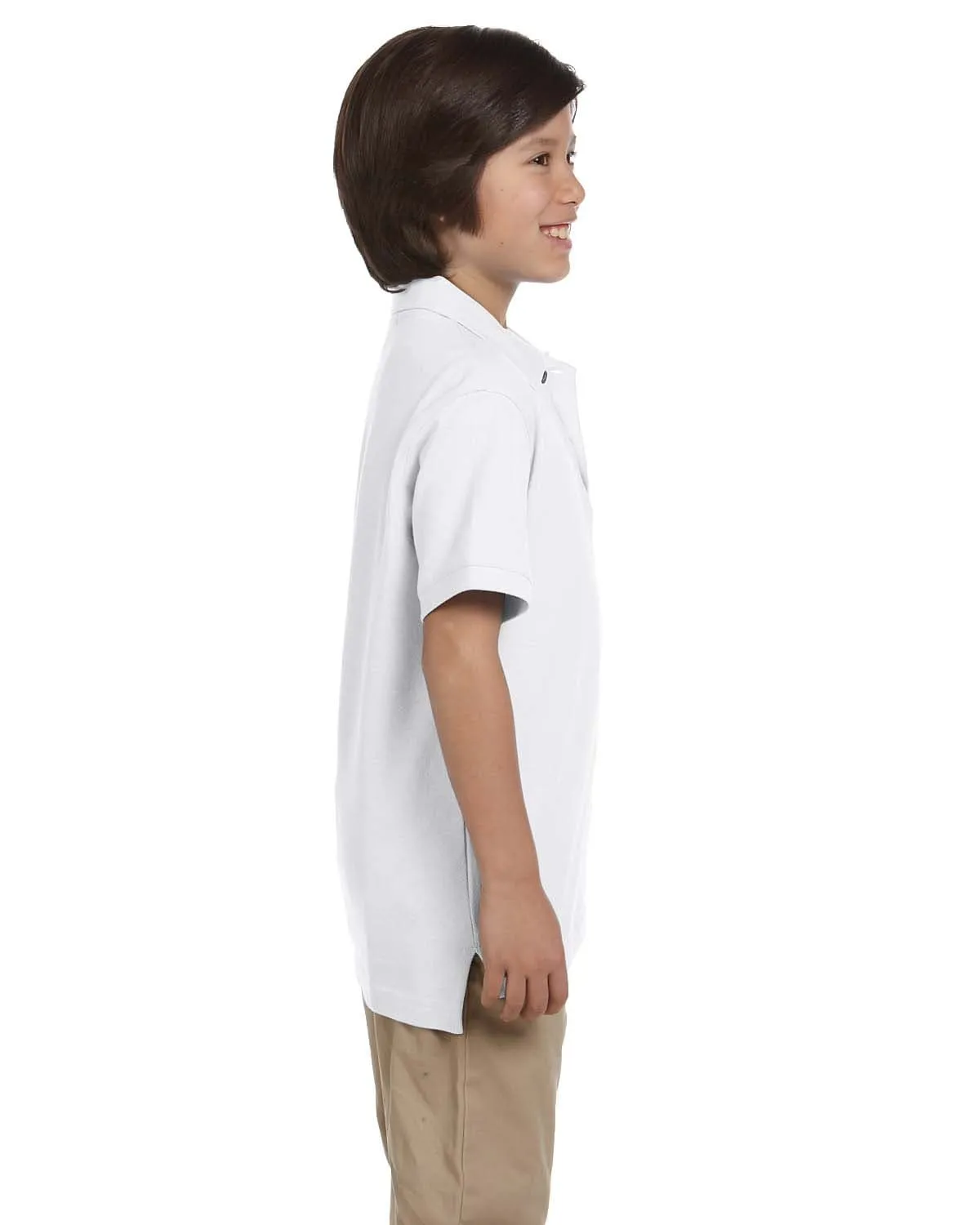 Harriton Youth Pique Knit Polo Shirt